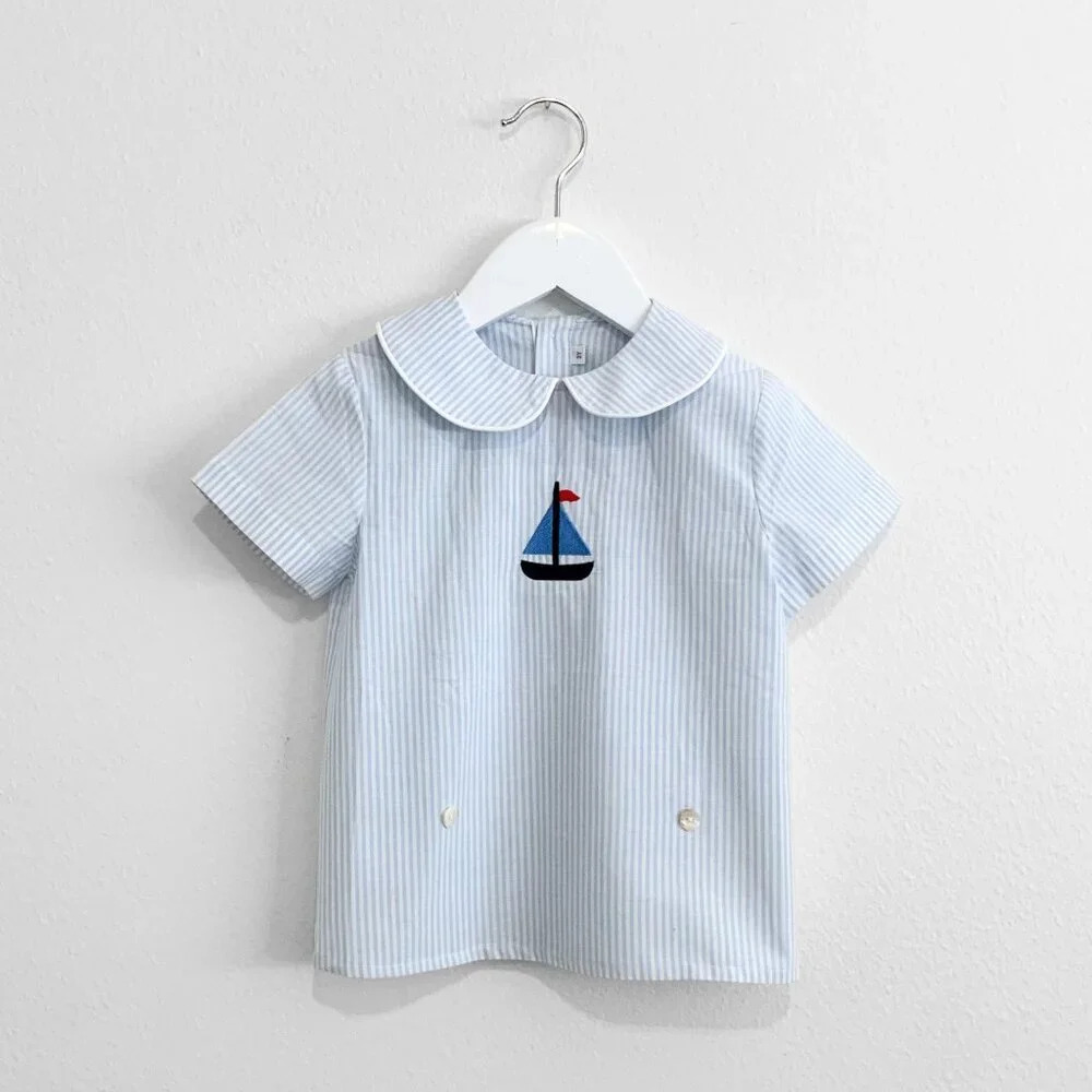 NWT Handsome Boys Dress Shirt & Shorts 2 Piece Outfit Celebration Wear Suit 4T - Picture 2 of 6